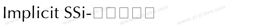 Implicit SSi字体转换
